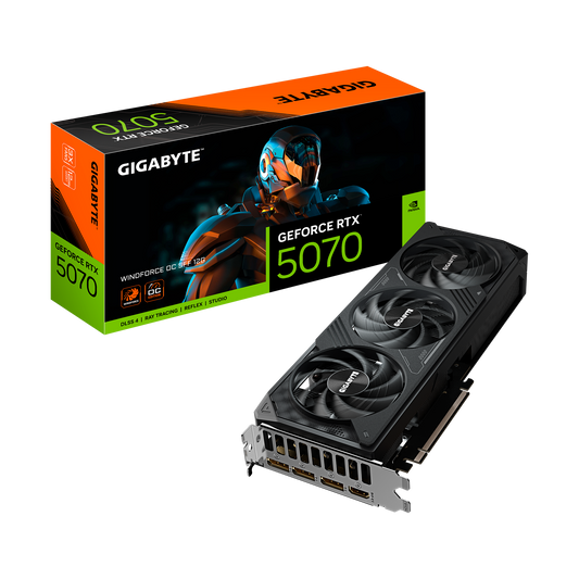 TARJETA DE VIDEO GIGABYTE RTX 5070 WINDFORCE OC SFF 12G