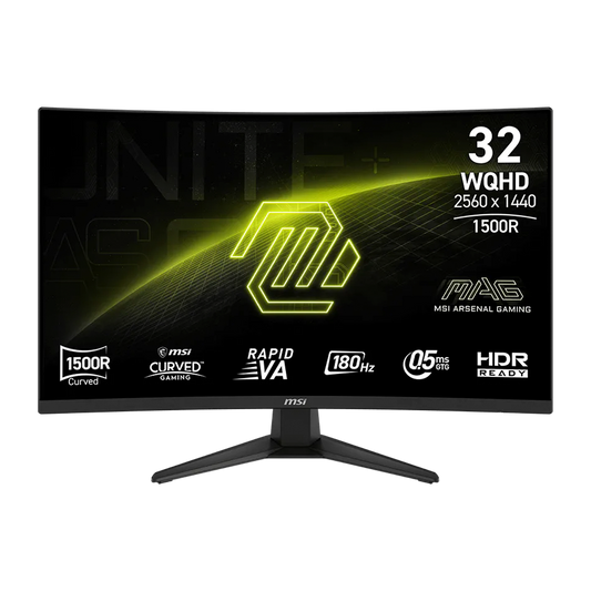 MONITOR MSI 32 PULGADAS 2K MAG 321CQF E18 CURVO 180HZ