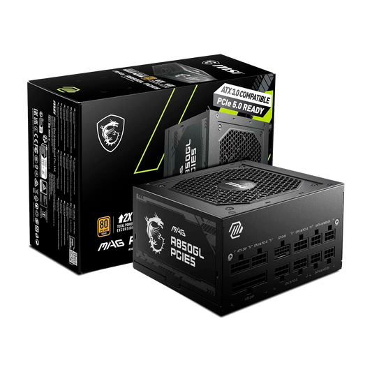 FUENTE CERTIFICADA 850W MSI MAG A850GL PCIE5 GOLD