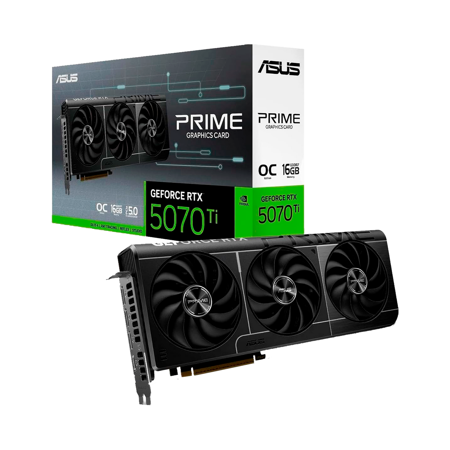 TARJETA DE VIDEO ASUS PRIME RTX 5070 Ti OC Edition de 16GB GDDR7