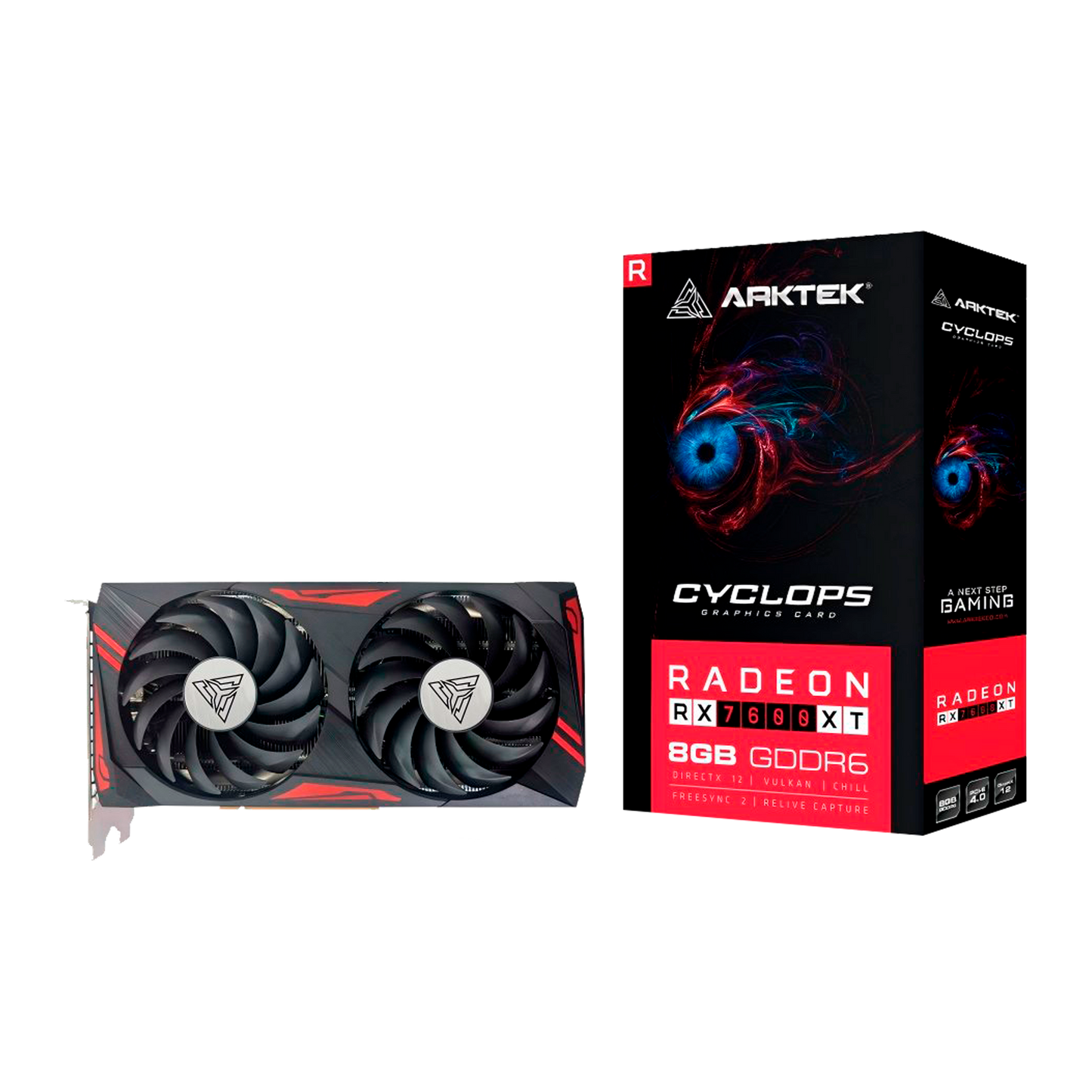 TARJETA DE VIDEO ARKTEK RX 7600XT 8GB