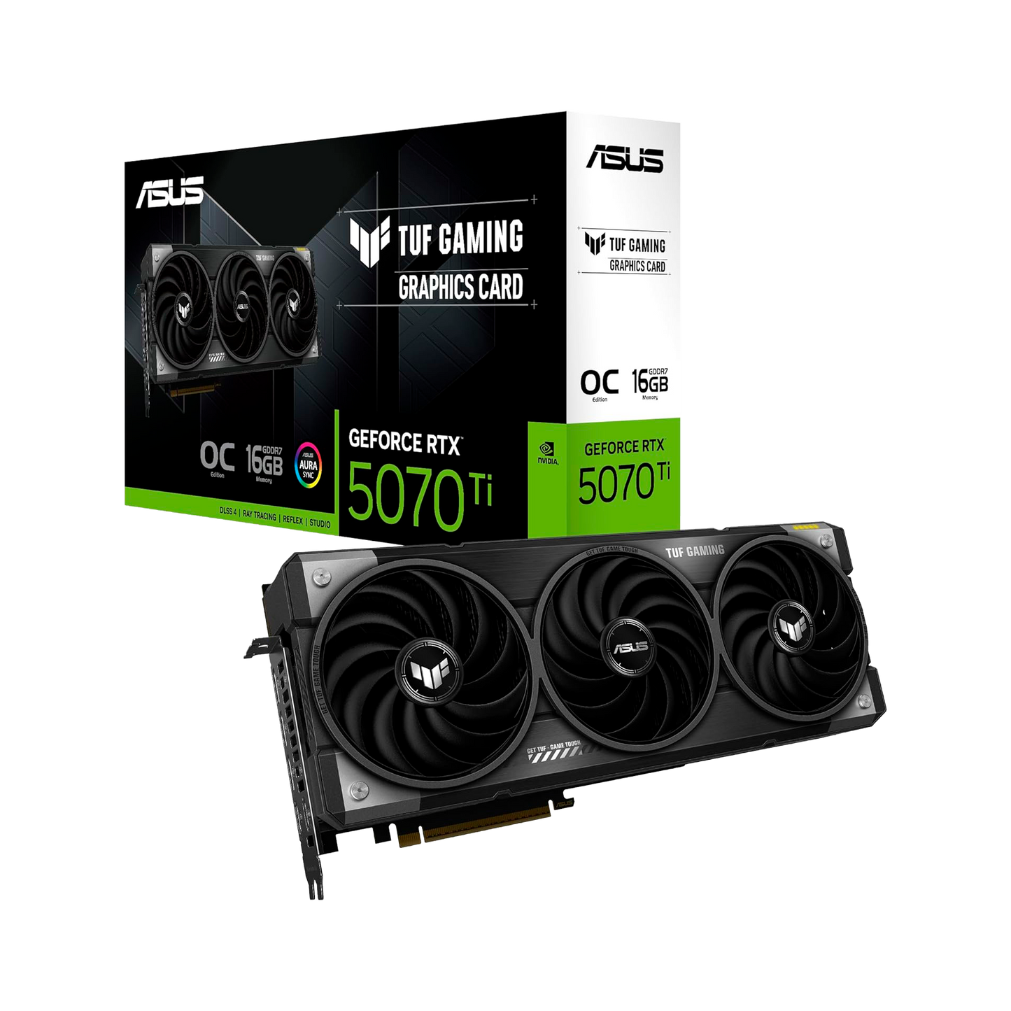 TARJETA DE VIDEO ASUS TUF GAMING GeForce RTX 5070 Ti 16GB GDDR7 OC Edition