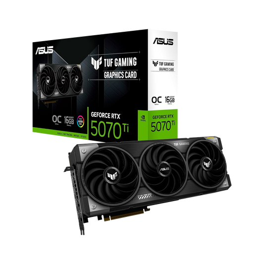 TARJETA DE VIDEO ASUS TUF GAMING GeForce RTX 5070 Ti 16GB GDDR7 OC Edition