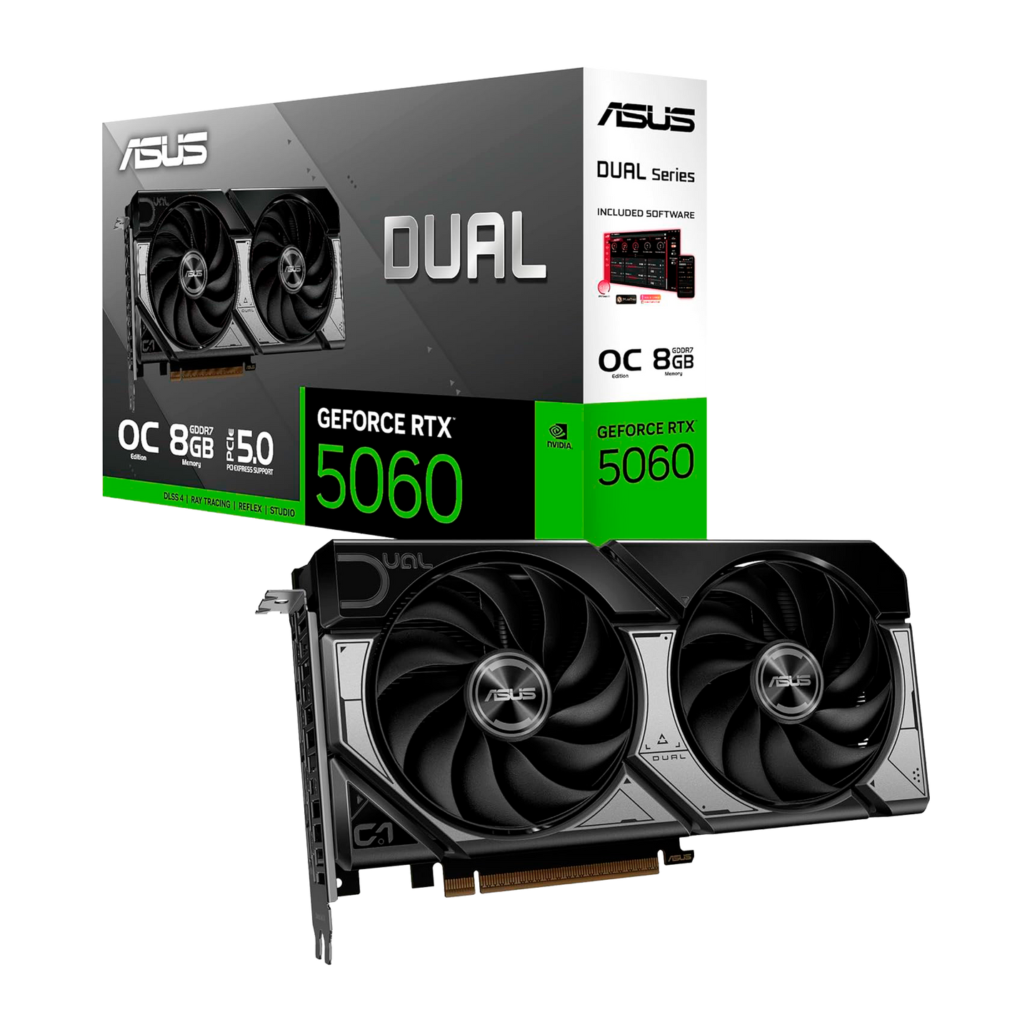 TARJETA DE VIDEO ASUS DUAL RTX 5060 8GB GDDR7 OC Edition