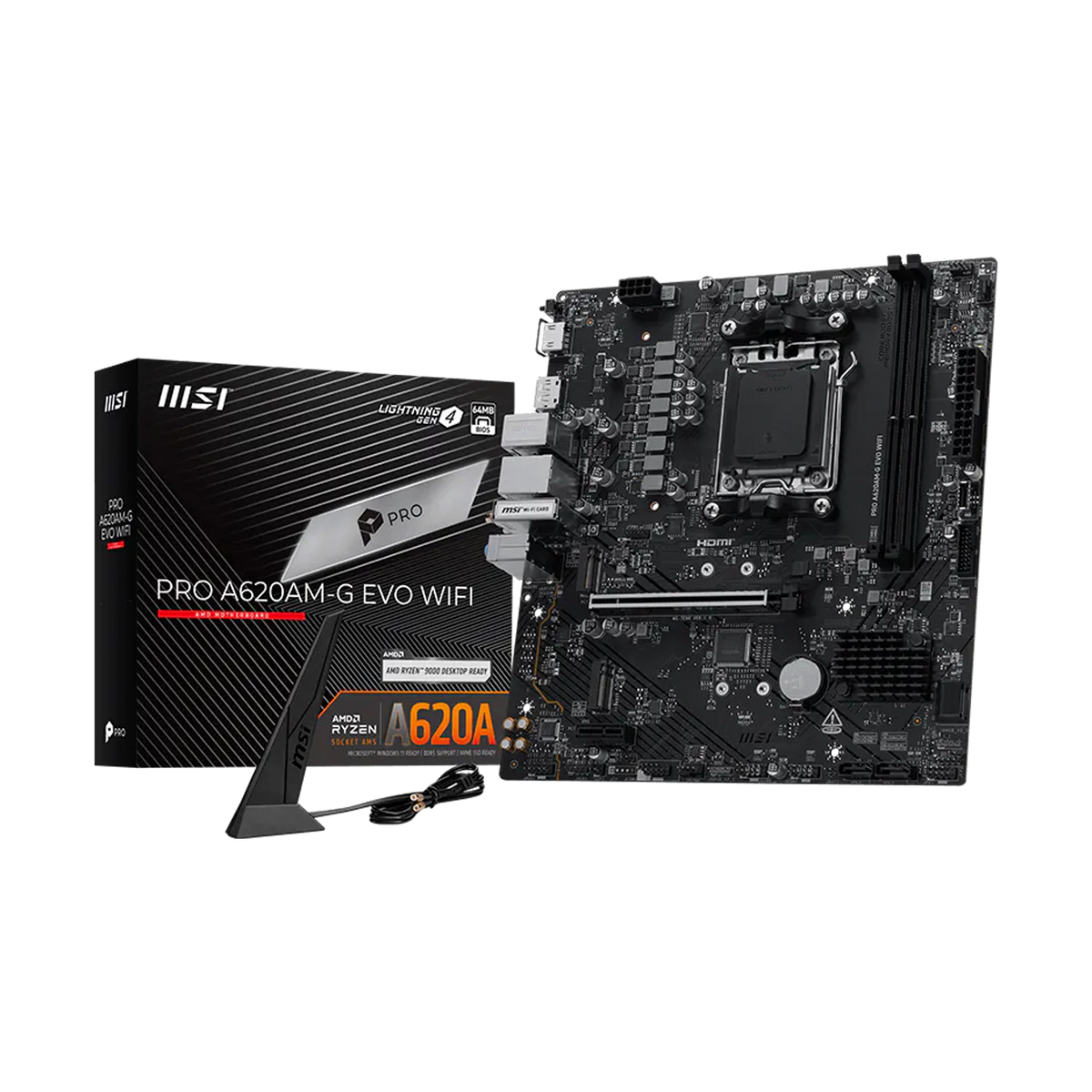 TARJETA MADRE MSI PRO A620AM-G EVO WIFI AM5