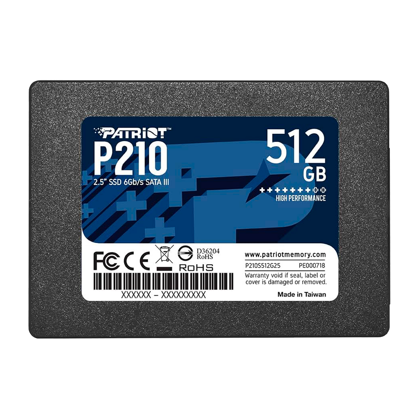 DISCO SOLIDO 512GB PATRIOT P210 SSD SATA 3