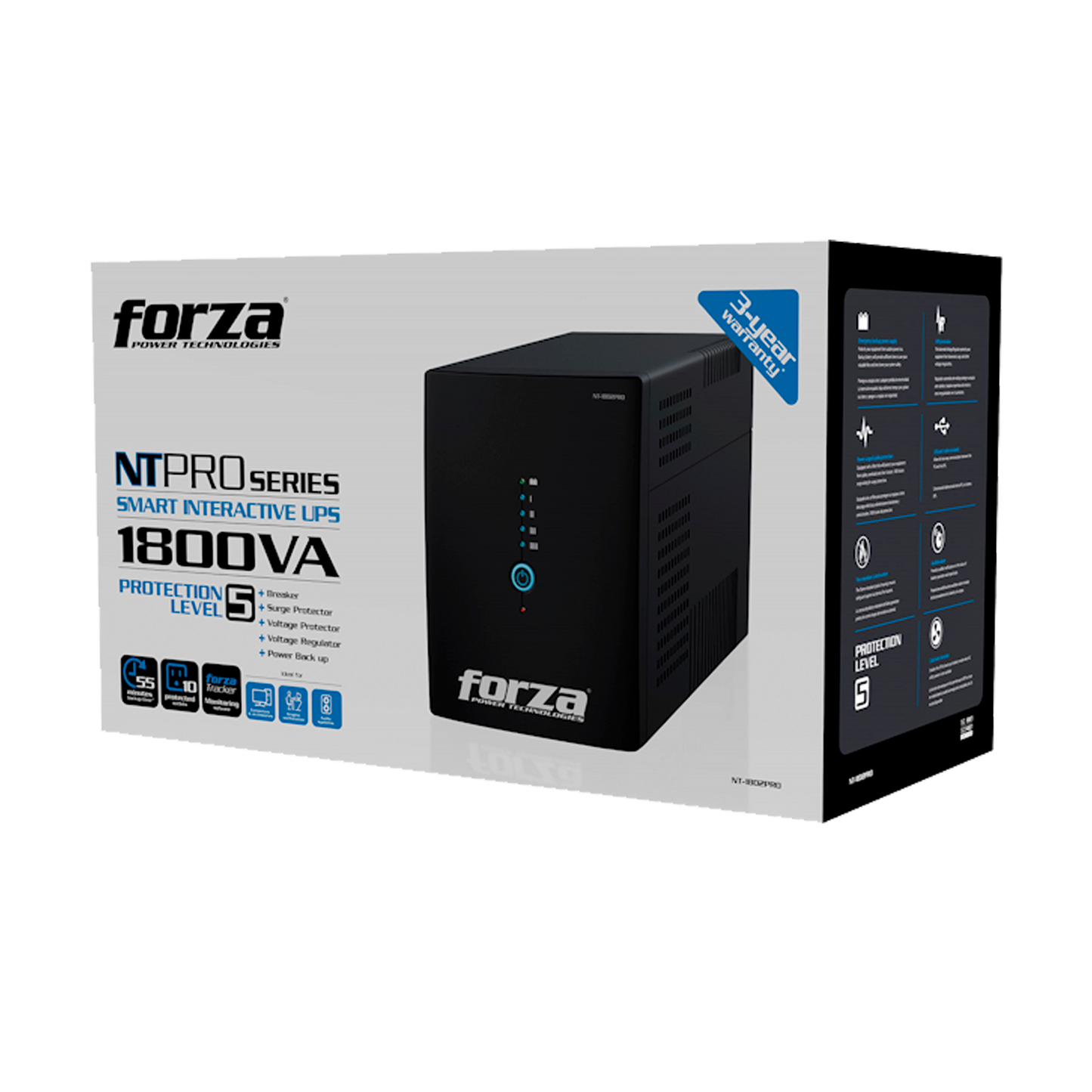 UPS FORZA 1800VA 900W NT-1801PRO 10 TOMAS