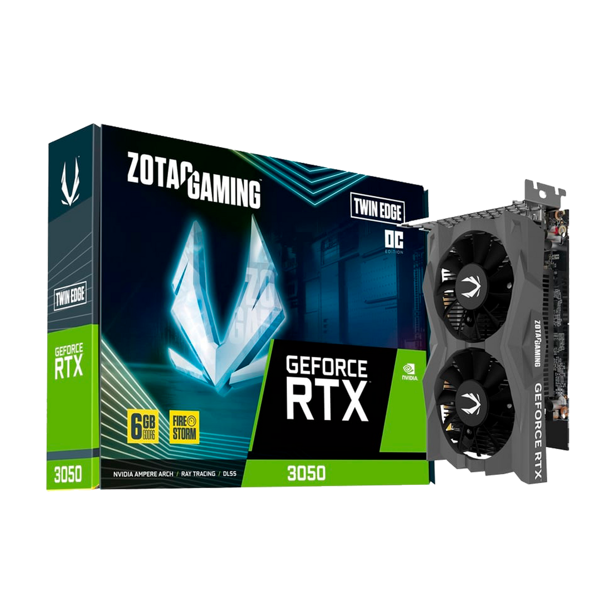 TARJETA DE VIDEO ZOTAC RTX 3050 6GB GDDR6 TWIN EDGE OC