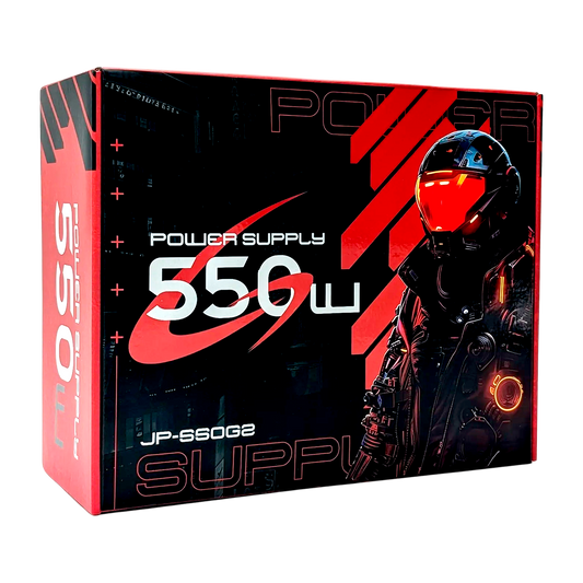 FUENTE CERTIFICADA 550W JEMIP GAMING JP-550G2 BRONCE