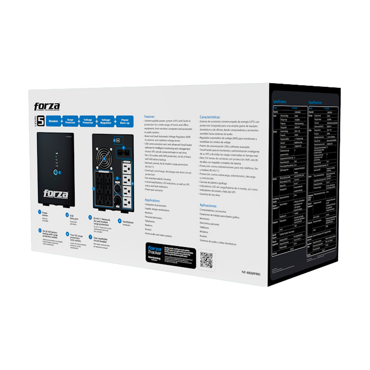 UPS FORZA 1800VA 900W NT-1801PRO 10 TOMAS