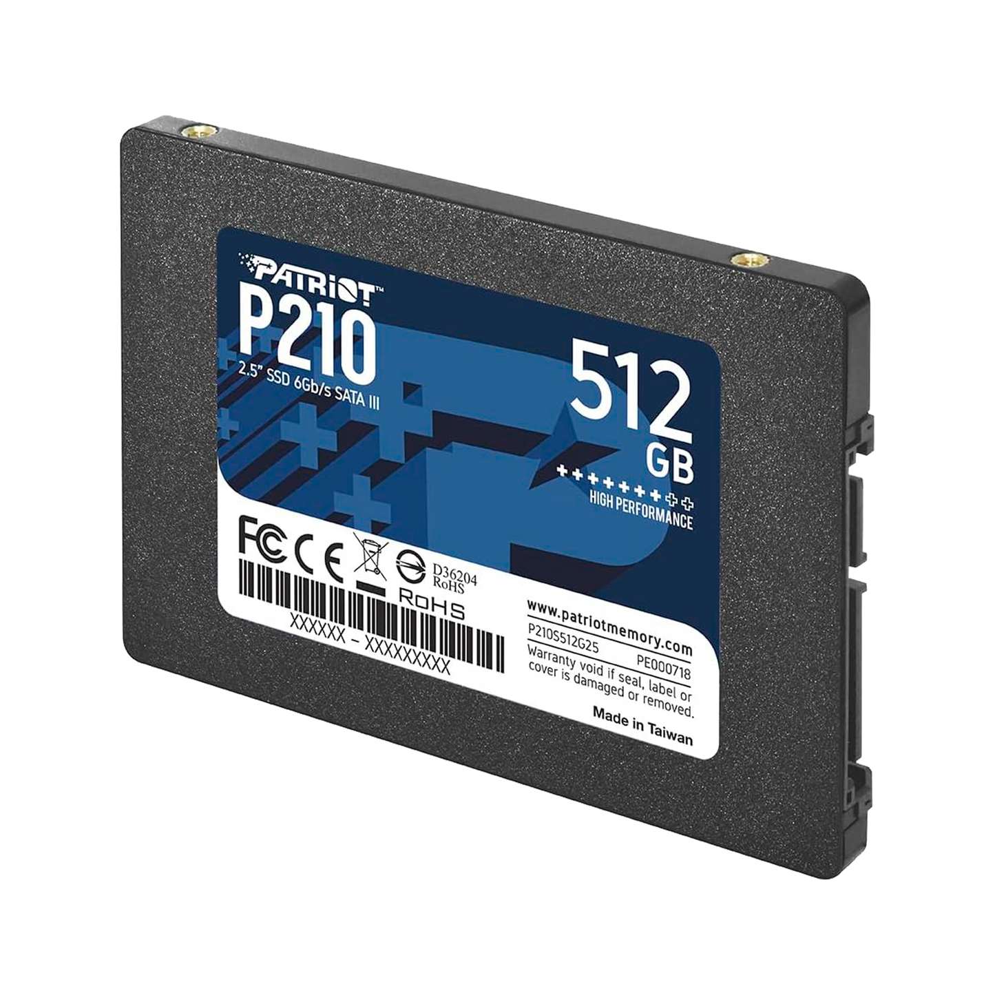 DISCO SOLIDO 512GB PATRIOT P210 SSD SATA 3