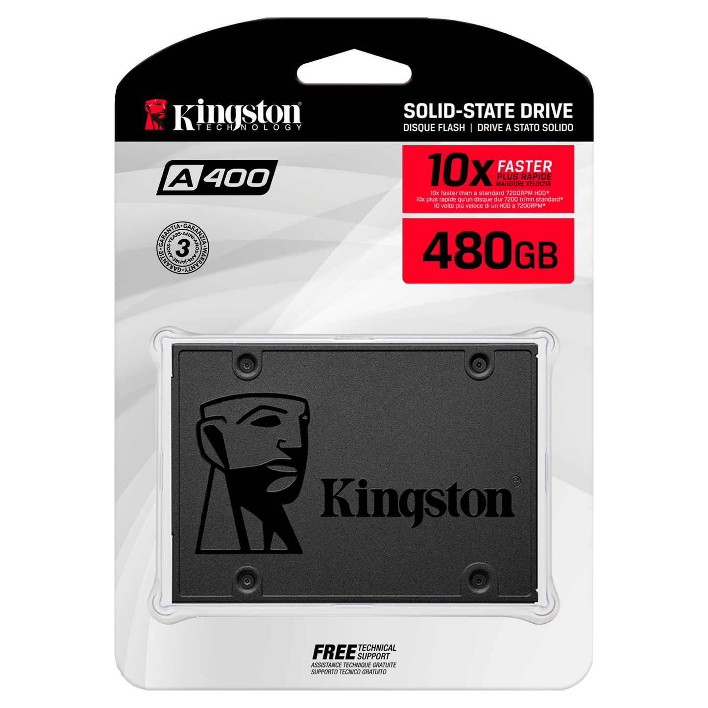 DISCO SOLIDO 480GB KINGSTON A400 SSD SATA 3