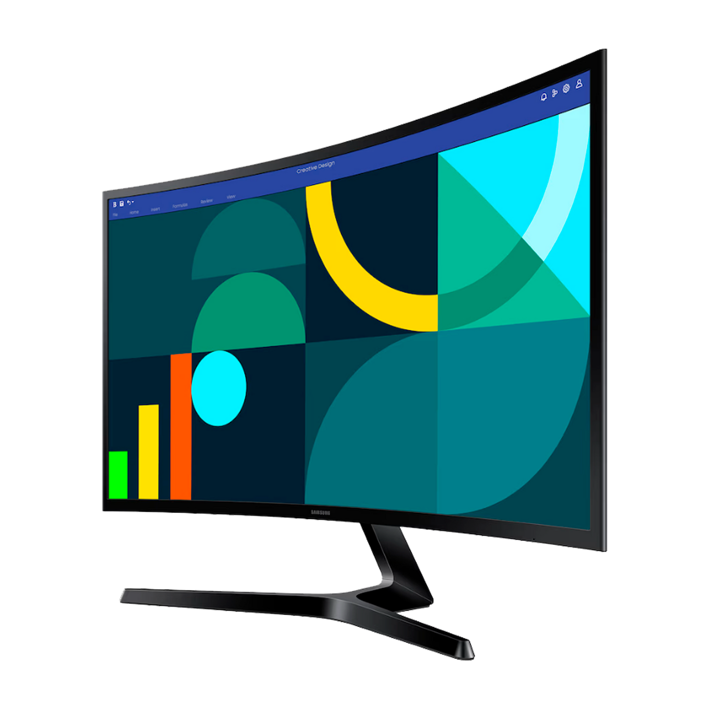 MONITOR SAMSUNG 24 PULGADAS ESSENCIAL S3 S36GD CURVO 100HZ
