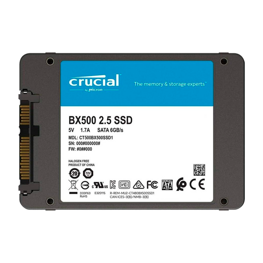 DISCO SOLIDO 500GB CRUCIAL BX 500 SSD SATA 3