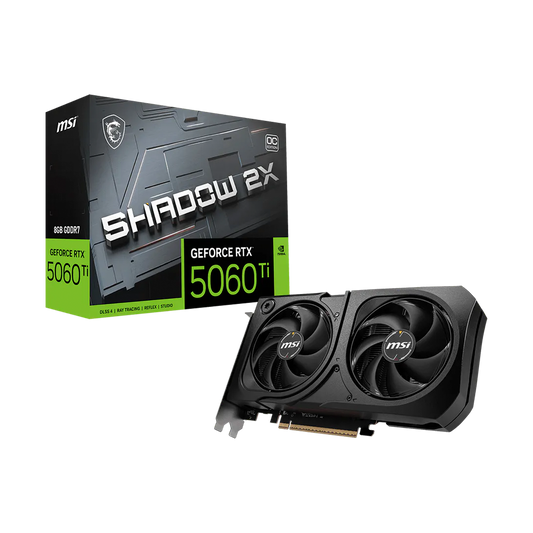 TARJETA DE VIDEO MSI RTX 5060 TI 8GB SHADOW 2X OC PLUS