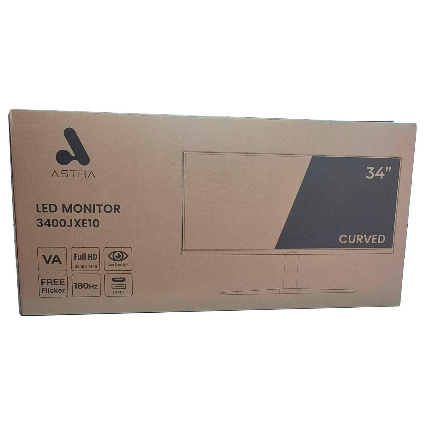 MONITOR ASTRA 34 PULGADAS 3400JXE10 CURVO 180HZ
