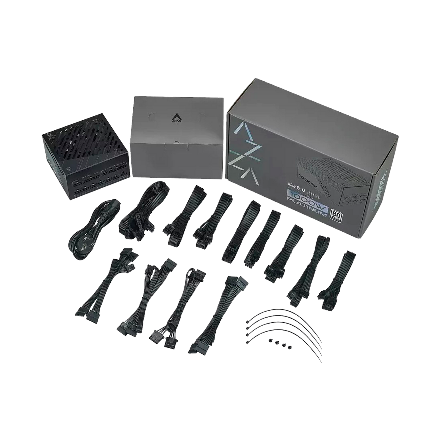 FUENTE CERTIFICADA 1000W AZZA PSAZ-1000P(ATX3.1) PLATINIUM