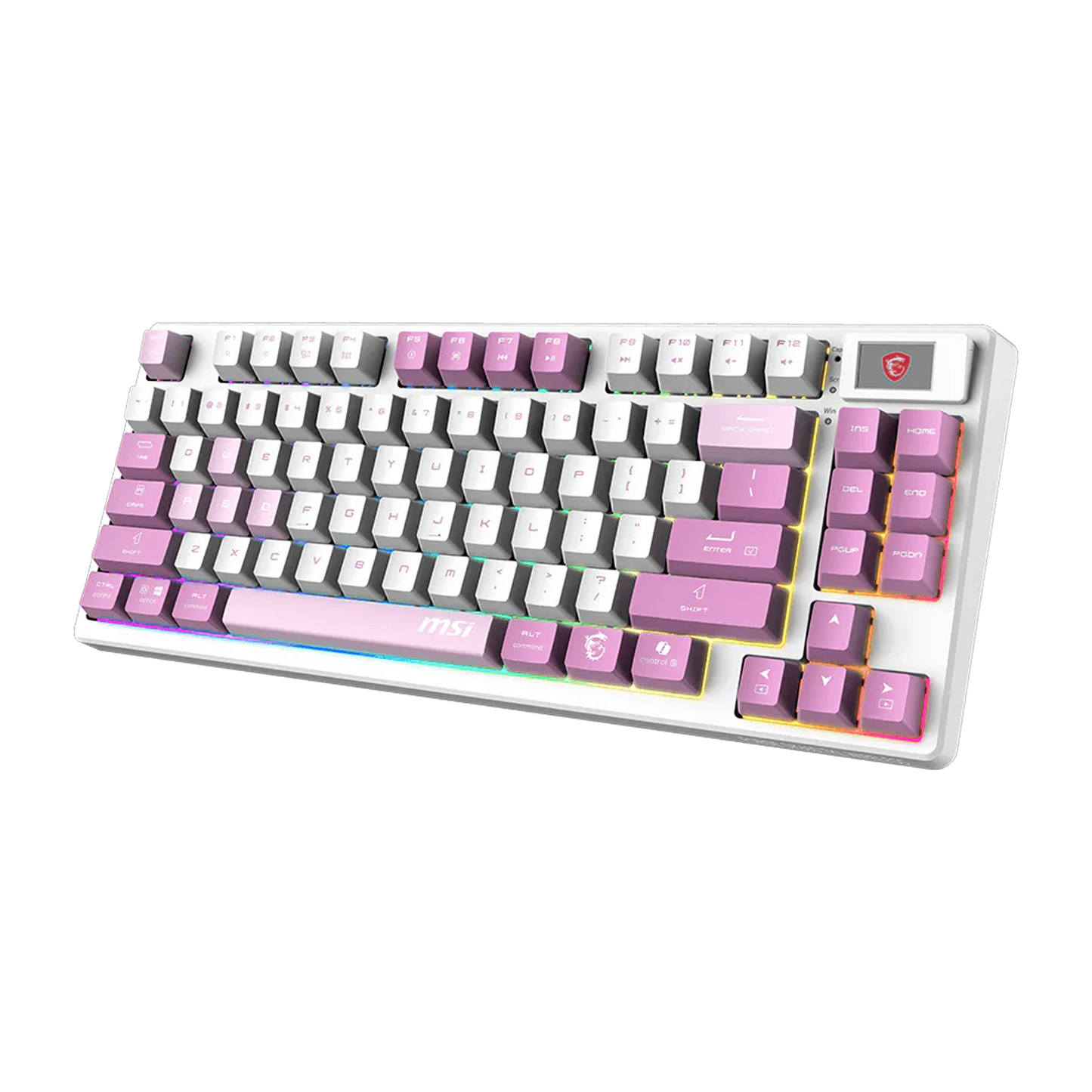 TECLADO MSI FORGE GK600 TKL WIRELESS VIOLET MECANICO