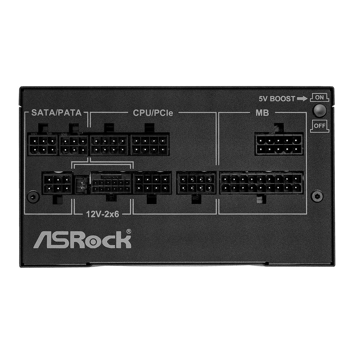 FUENTE DE PODER ASROCK 750W GAMING PG-750G ATX 3.1 GOLD MODULAR
