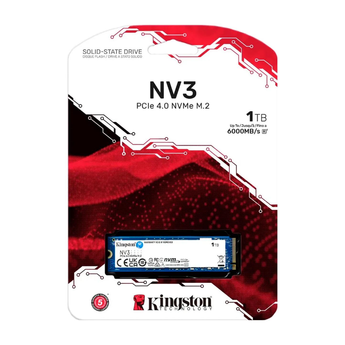 Disco M.2 1TB KINGSTON NV3 PCIe 4.0 NVMe