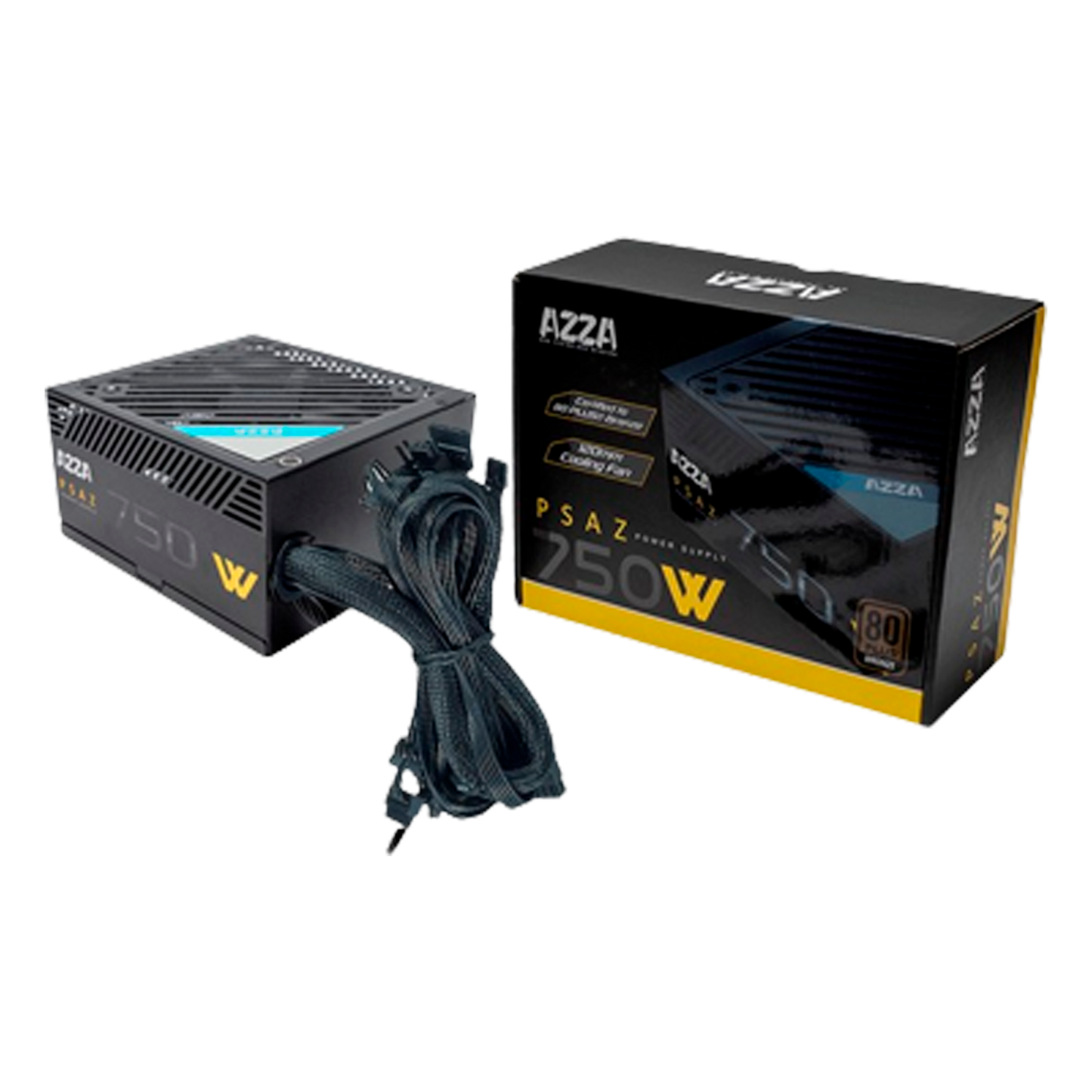 FUENTE CERTIFICADA 750W AZZA PSAZ-750W BRONCE