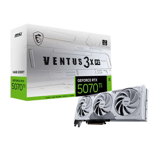 TARJETA DE VIDEO MSI RTX 5070TI 16GB VENTUS 3X BLANCA