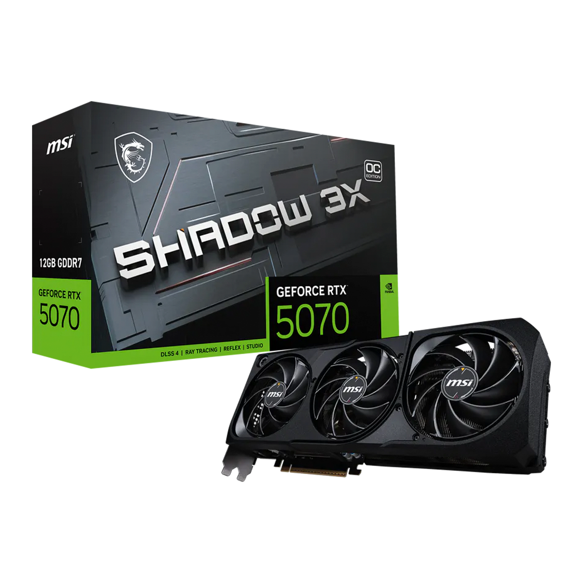 TARJETA DE VIDEO MSI RTX 5070 12G SHADOW 3X OC