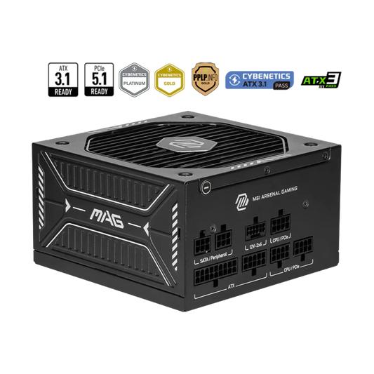FUENTE CERTIFICADA MSI 750W MAG A750GLS PCIE5 GOLD