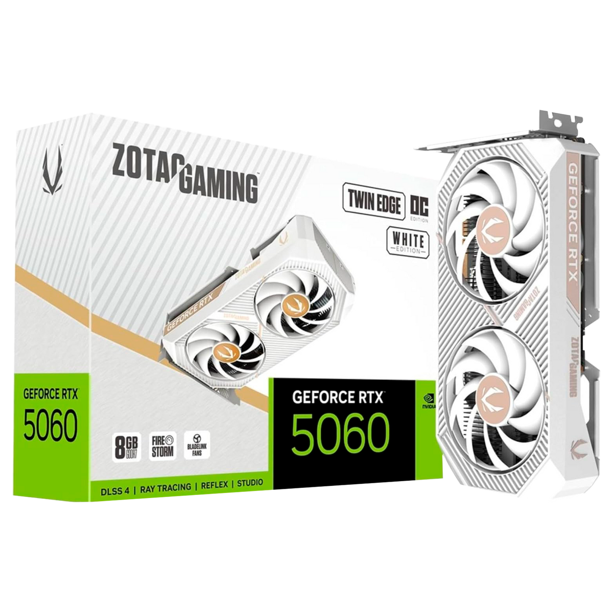 TARJETA DE VIDEO ZOTAC RTX 5060 8GB TWIN EDGE WHITE