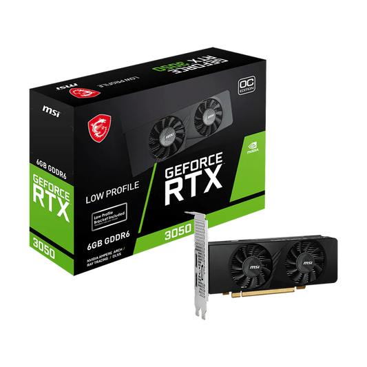 TARJETA DE VIDEO MSI RTX 3050 PERFIL BAJO 6G OC