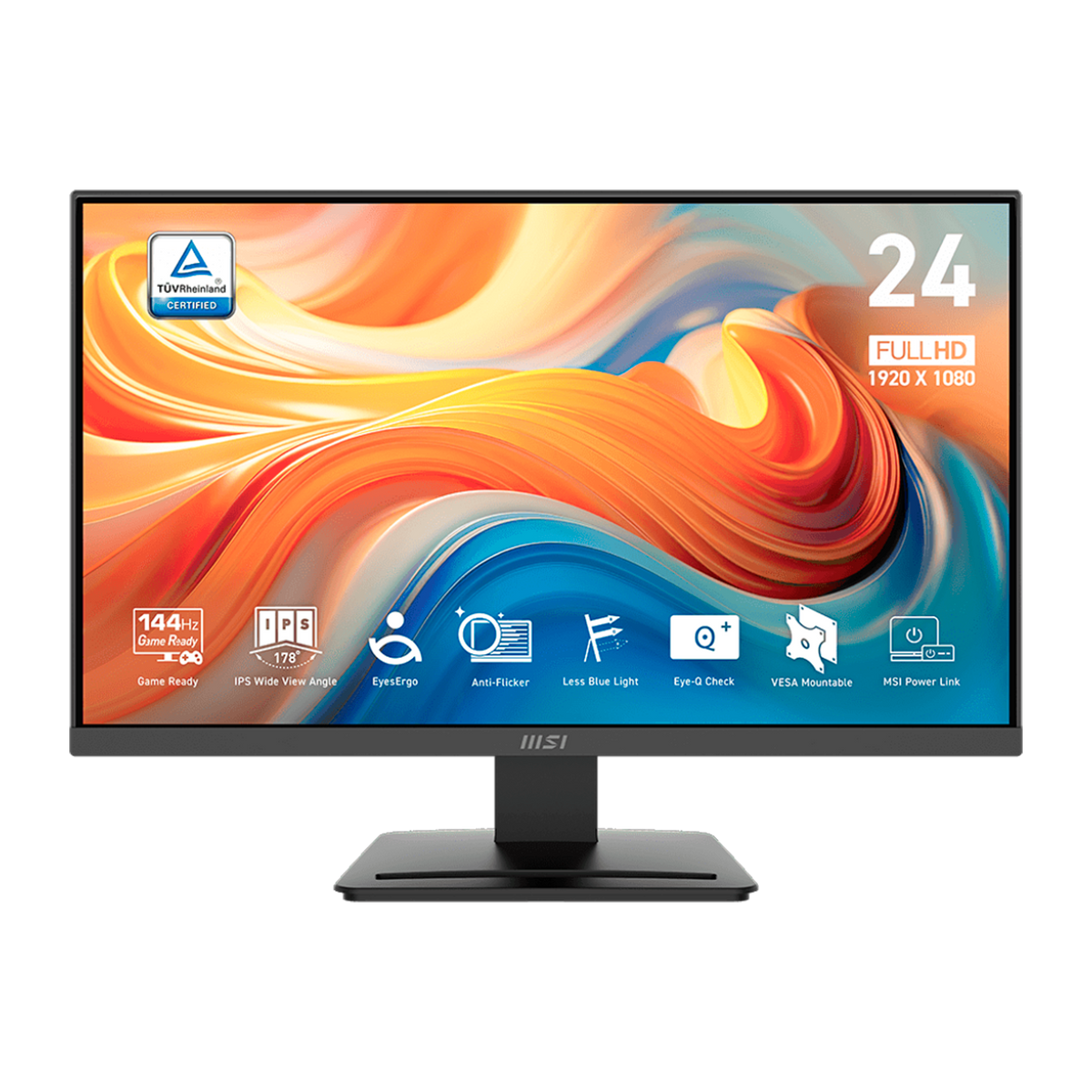 MONITOR MSI 24 PULGADAS PRO MP243L E14 PLANO 144HZ