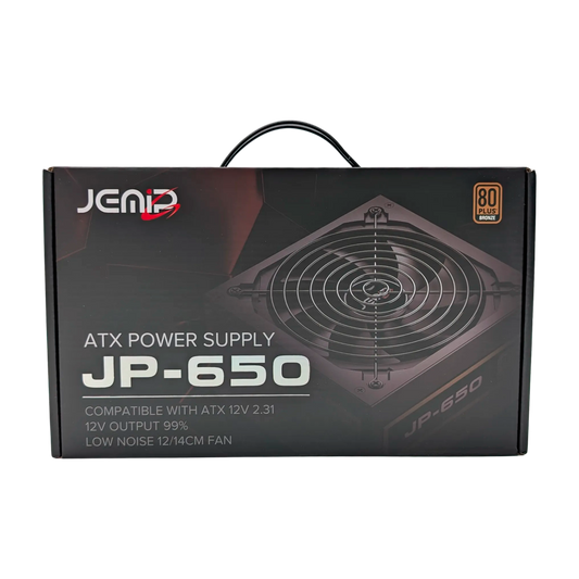 FUENTE CERTIFICADA JEMIP JP-650 80+ BRONCE