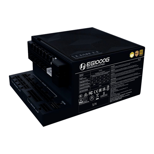FUENTE CERTIFICADA 1000W LIAN LI EG1000G ATX 3.1 80 PLUS GOLD NEGRA