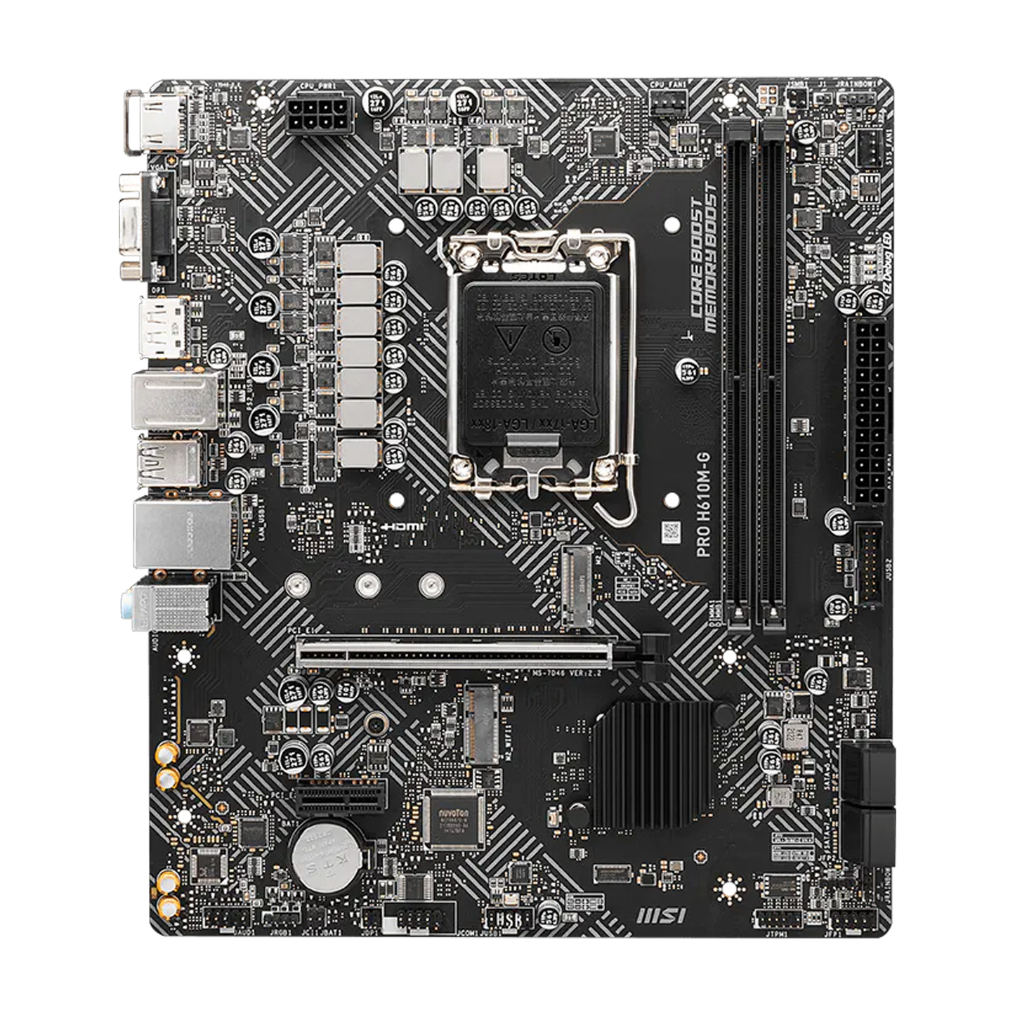 TARJETA MADRE MSI PRO H610M-G SOCKET 1700