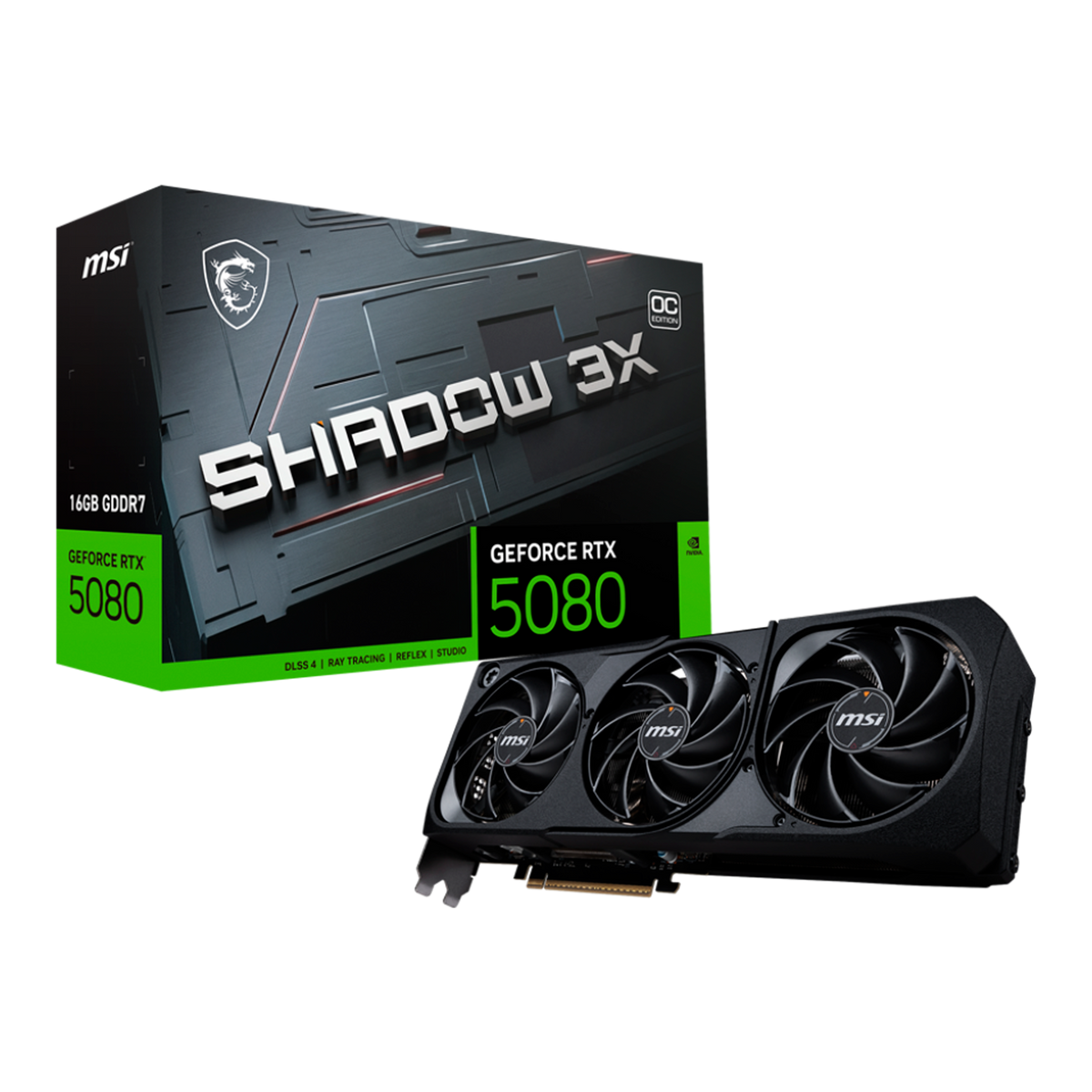 TARJETA DE VIDEO MSI RTX 5080 16G SHADOW 3X OC