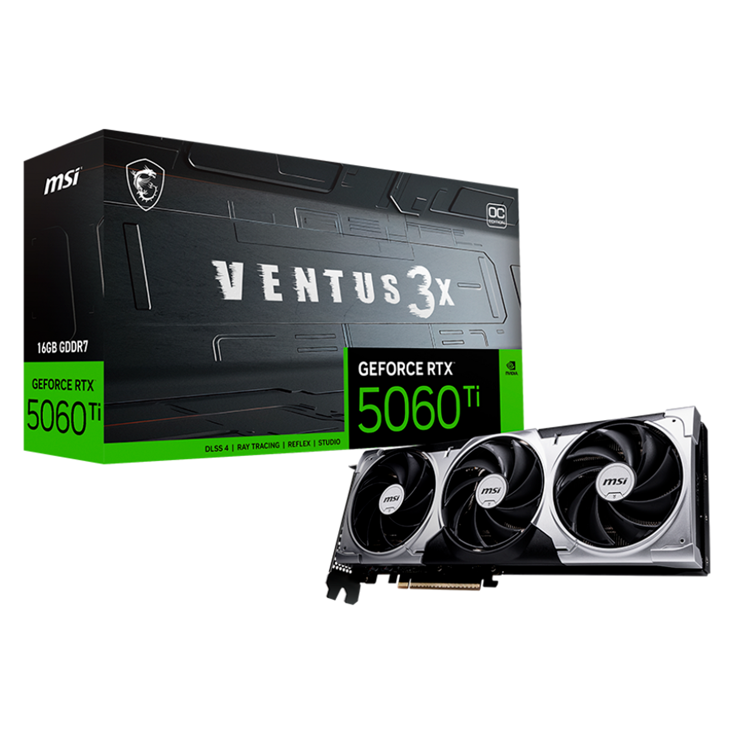 TARJETA DE VIDEO MSI RTX 5060 Ti 16G VENTUS 3X OC