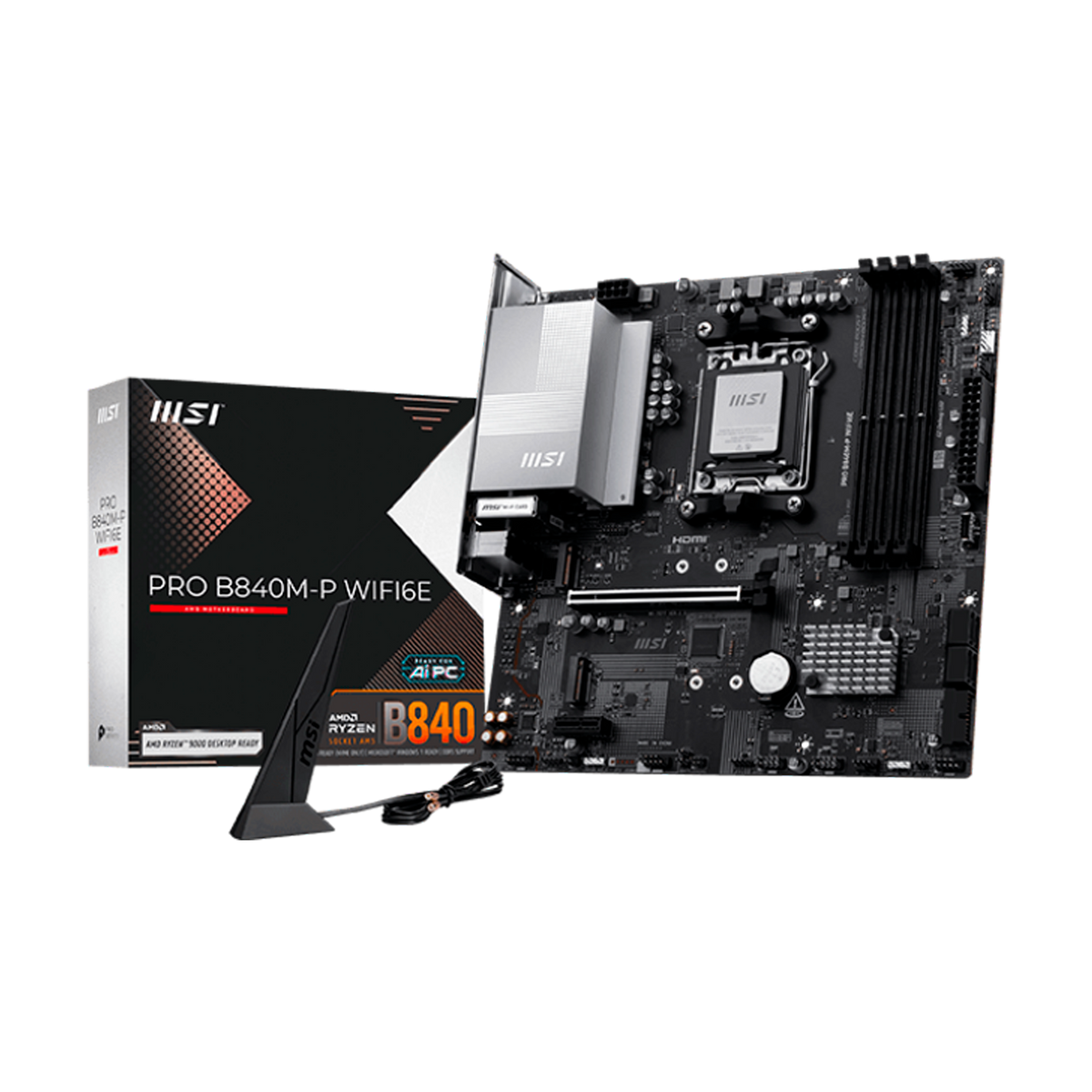 TARJETA MADRE MSI PRO B840M-P WIFI6E AM5