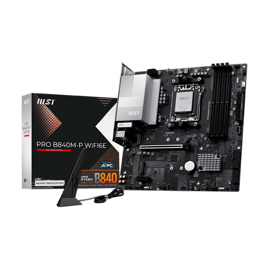 TARJETA MADRE MSI PRO B840M-P WIFI6E AM5