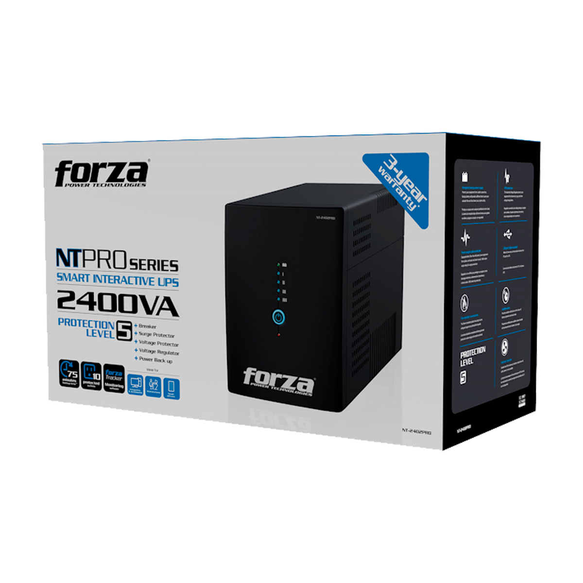 UPS FORZA 2400VA 1200W NT-2402PRO 10 TOMAS