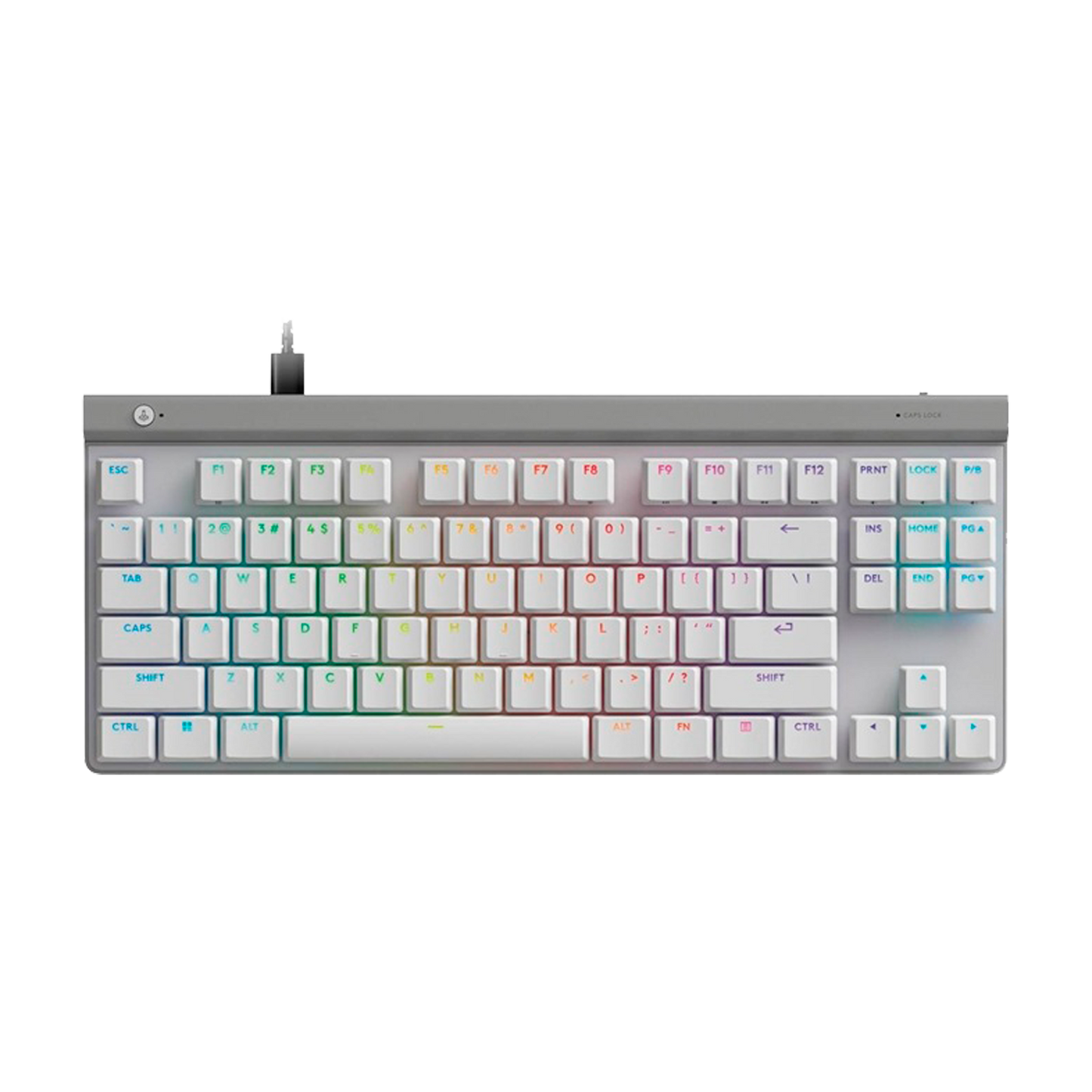 TECLADO LOGITECH GAMING G515 TKL NEGRO USB BLANCO