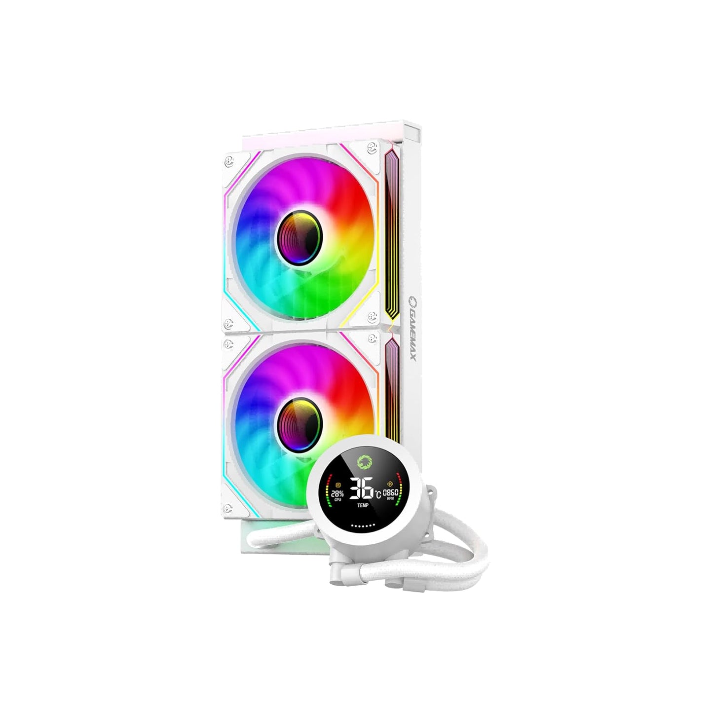 REFRIGERACION LIQUIDA GAMEMAX ICEBURG 240 DIGITAL BLANCA
