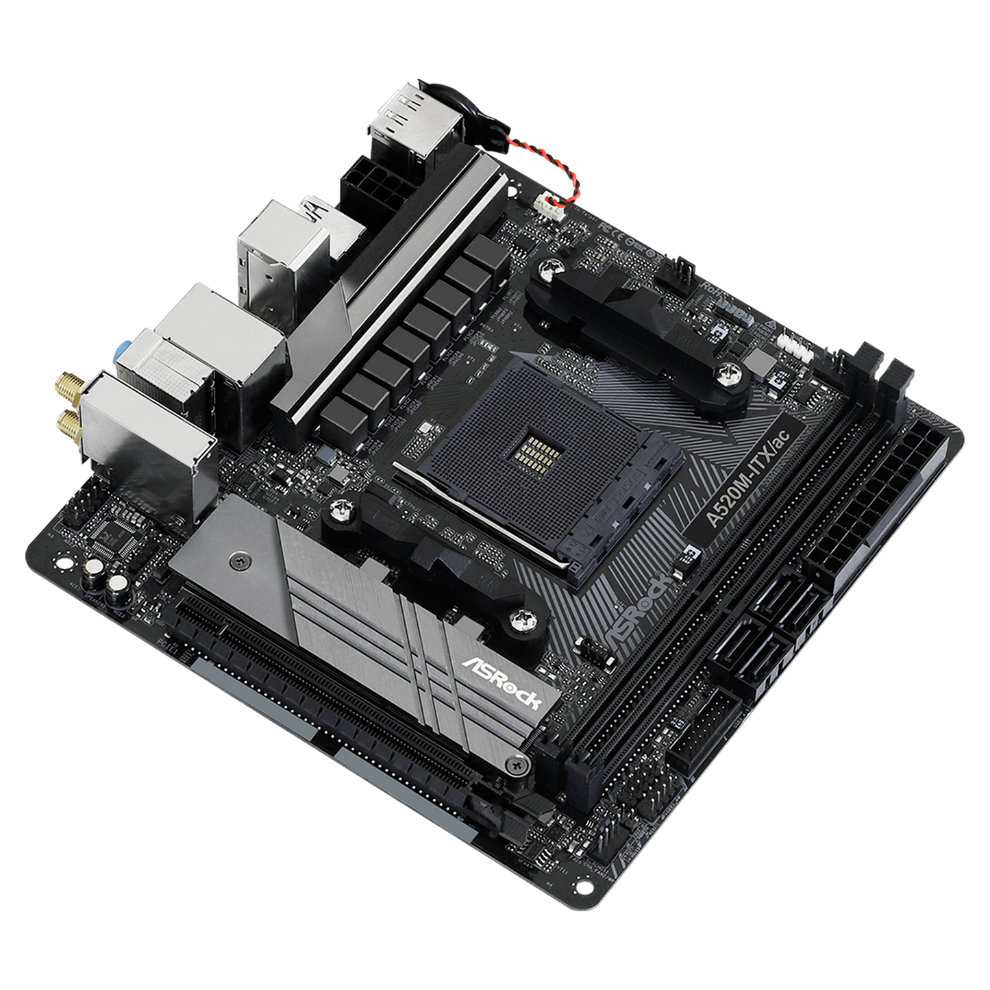 TARJETA MADRE ASROCK A520M ITX/AC WIFI AM4