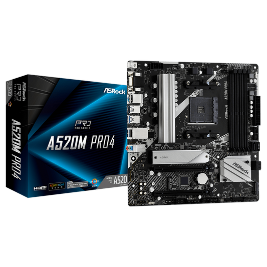 TARJETA MADRE ASROCK A520M PRO4 AM4