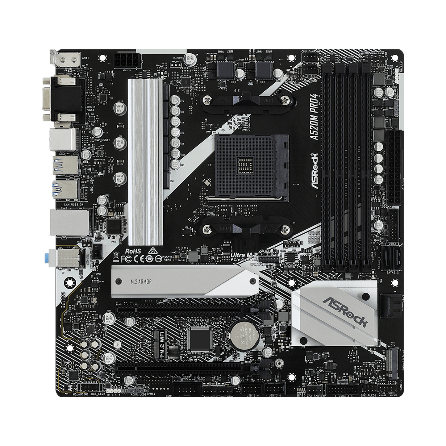 TARJETA MADRE ASROCK A520M PRO4 AM4