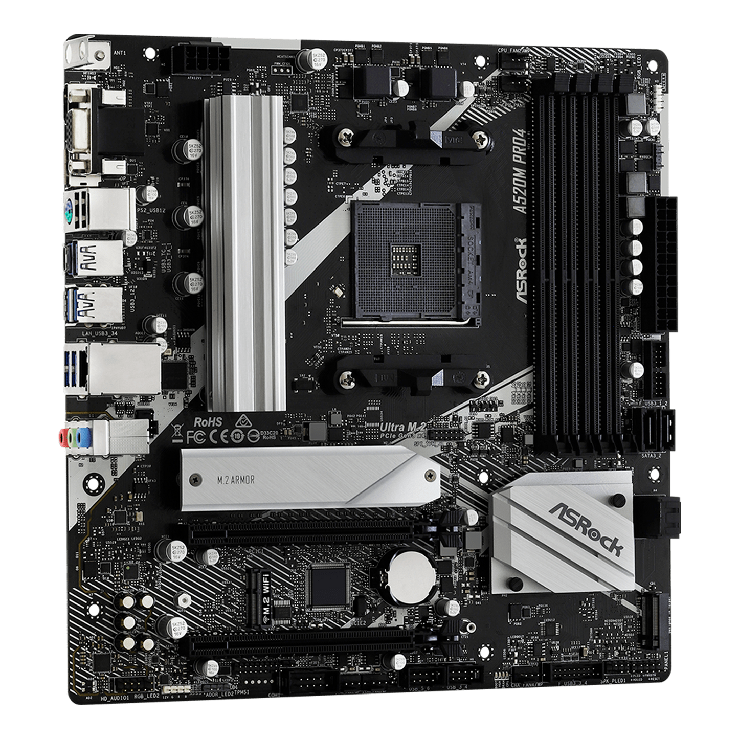 TARJETA MADRE ASROCK A520M PRO4 AM4