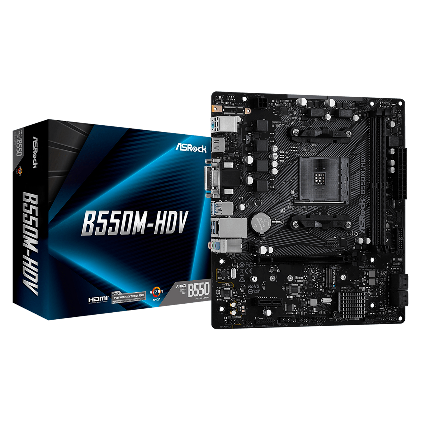 TARJETA MADRE ASROCK B550M-HDV AM4