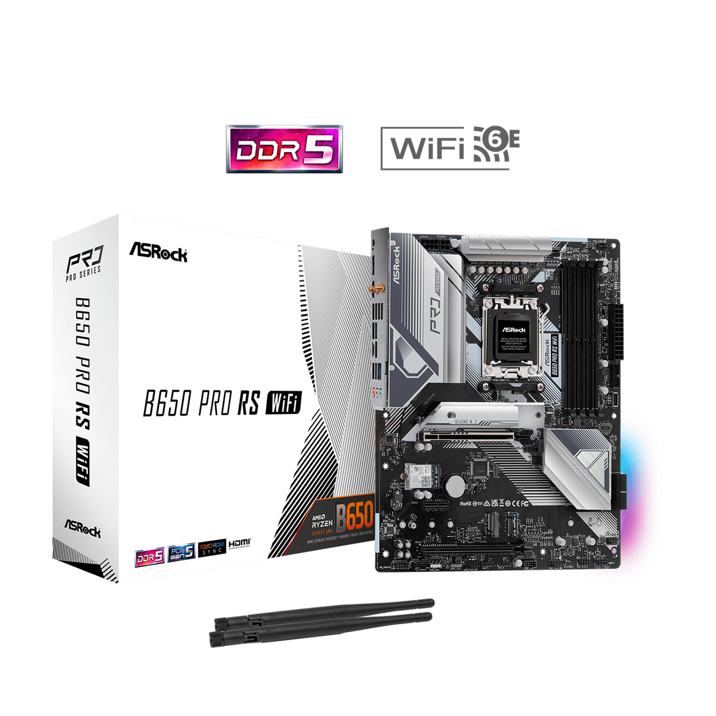 TARJETA MADRE ASROCK B650 PRO RS AM5