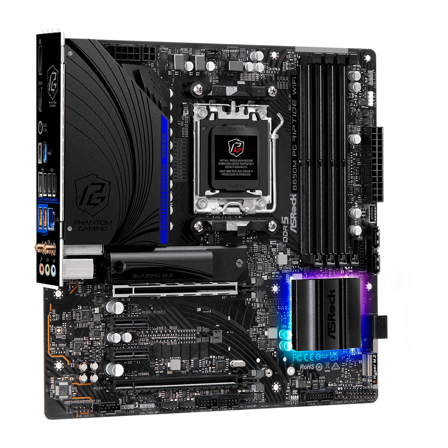TARJETA MADRE ASROCK B650M PG RIPTIDE WIFI AM5