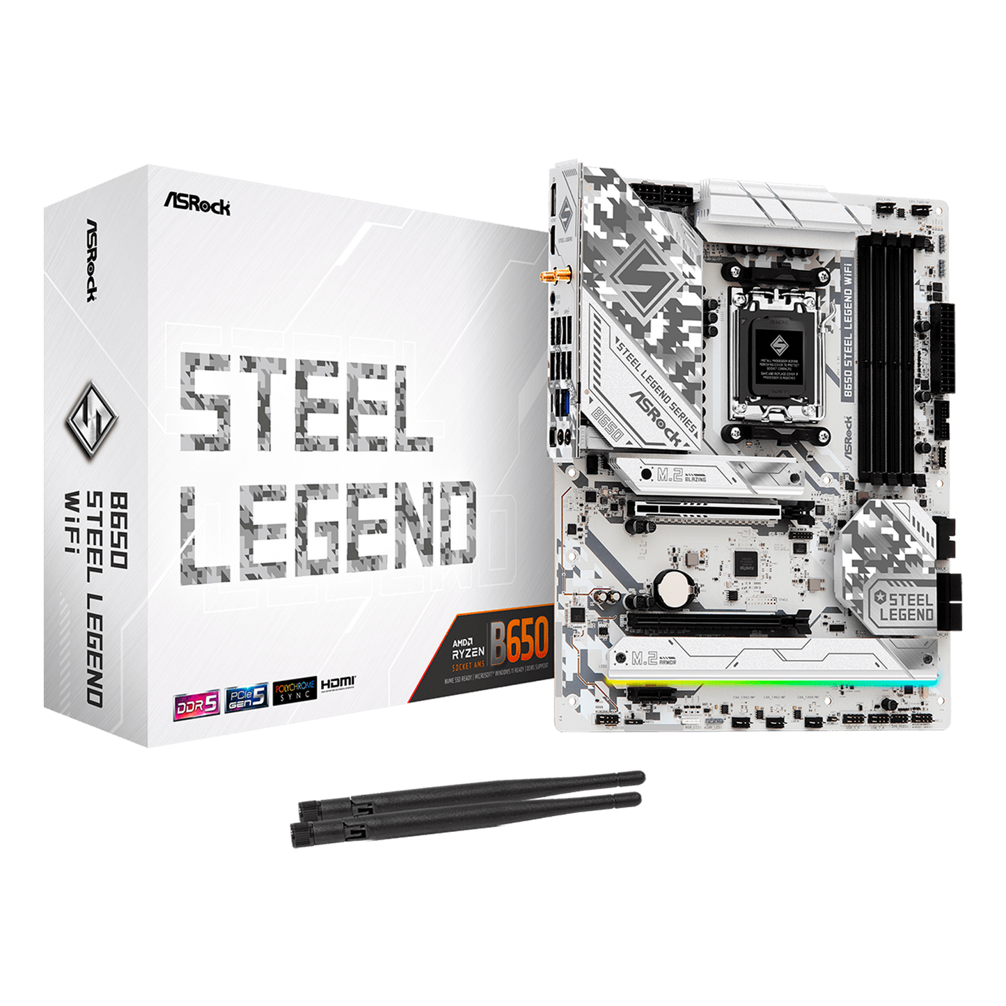 TARJETA MADRE ASROCK B650 STEEL LEGEND WIFI AM5