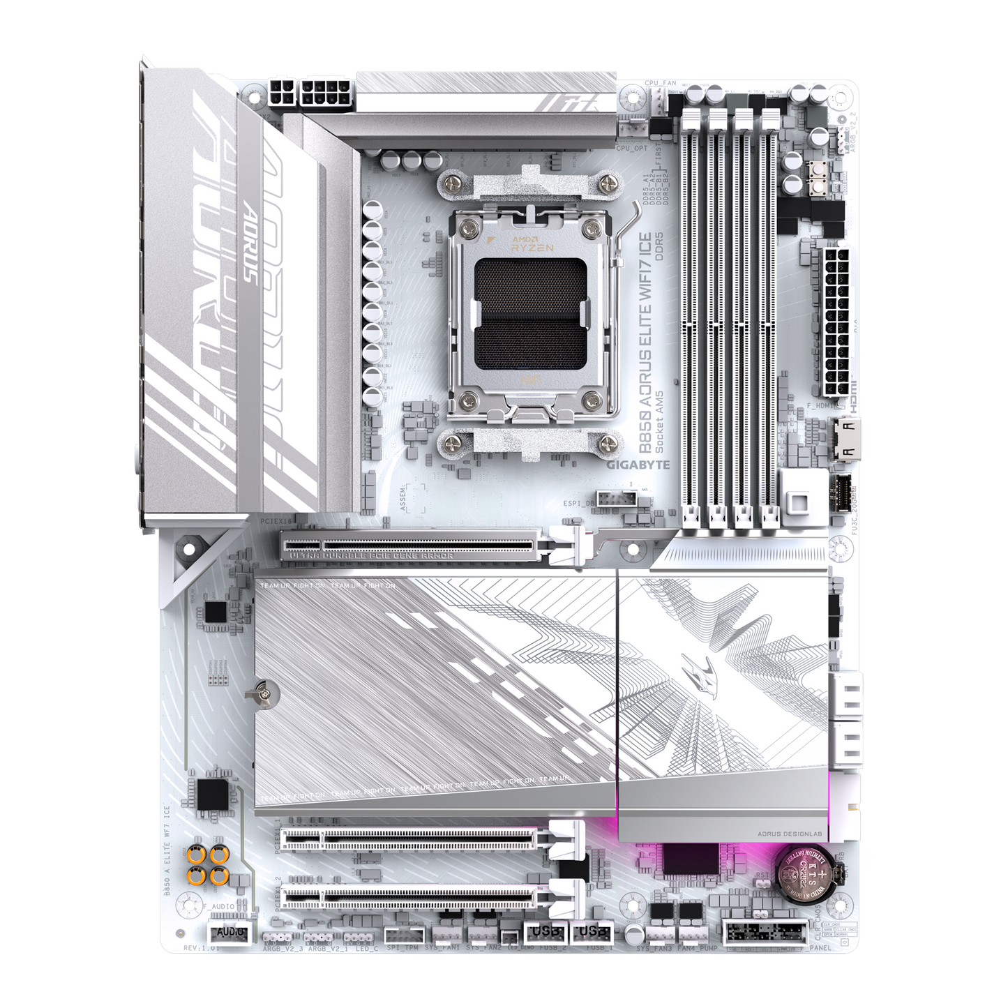 TARJETA MADRE GIGABYTE B850 AORUS ELITE WIFI7 ICE AM5